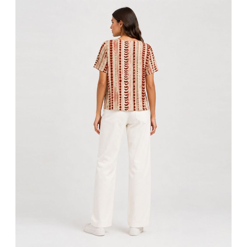 Blusa Feminina Infinita Cor Marrom M - imagem 2