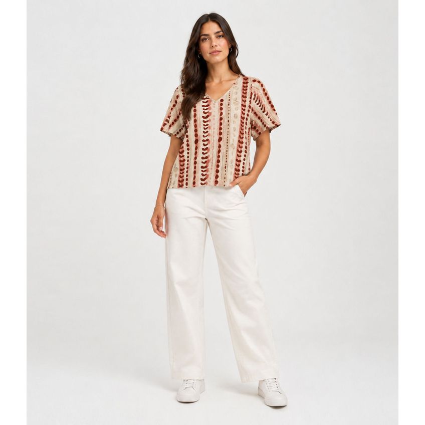 Blusa Feminina Infinita Cor Marrom M - imagem 3