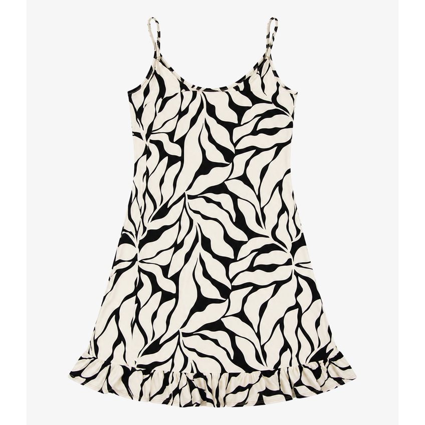 Vestido Feminino Estampado Select Bege P - imagem 5