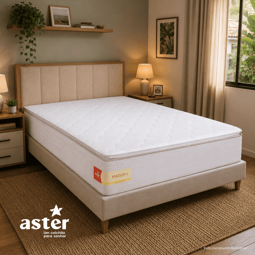 Colchão Aster Maison Casal Molas Ensacadas D28 138x188x32 - imagem 3