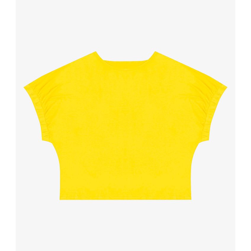 Blusa Feminina Viscose Infinita Cor Amarelo G - imagem 4