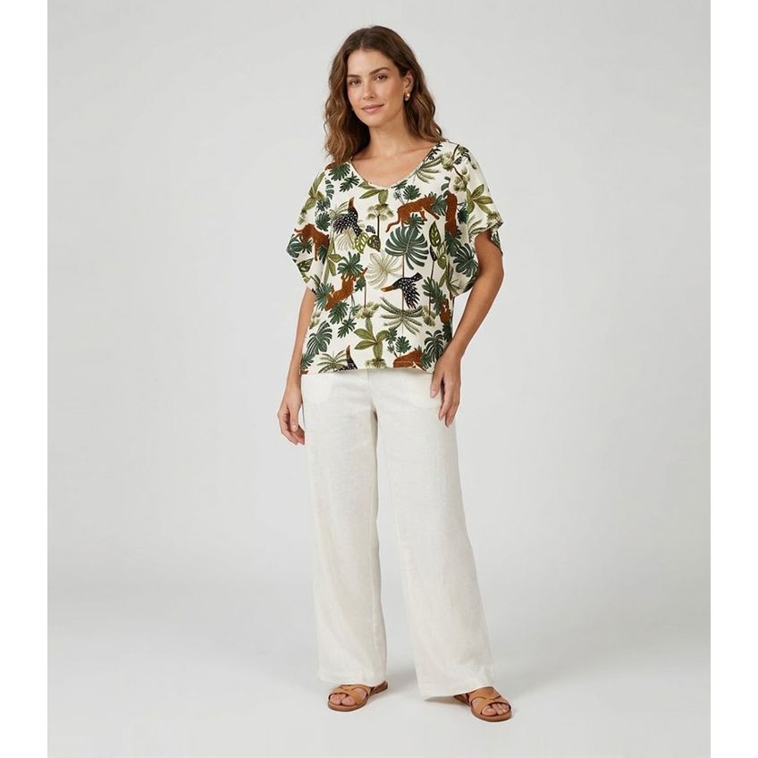 Blusa Feminina Infinita Cor Bege GG - imagem 3