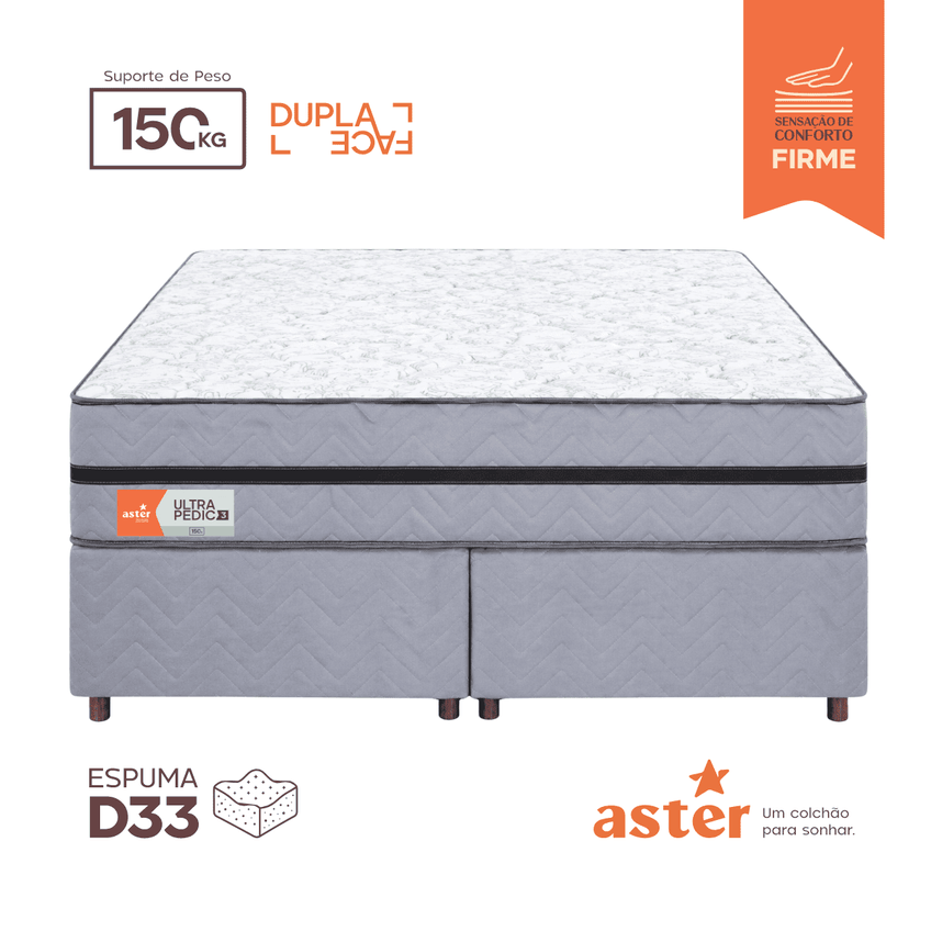 Colchão Aster Ultra Pedic 3 Queen Dupla Face D33 158x198x26 - imagem 4
