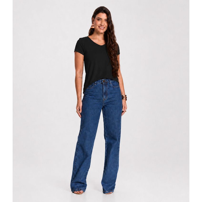 Blusa Feminina Básica Select Preto GG - imagem 3