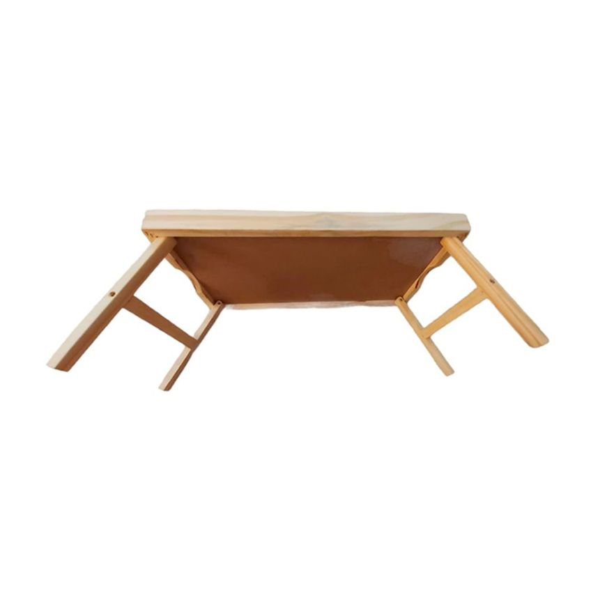 Bandeja De Café Da Manhã Real Seda Em Madeira Retangular Pés Dobráveis Multiuso Decoração Cozinha 47x27 - imagem 3