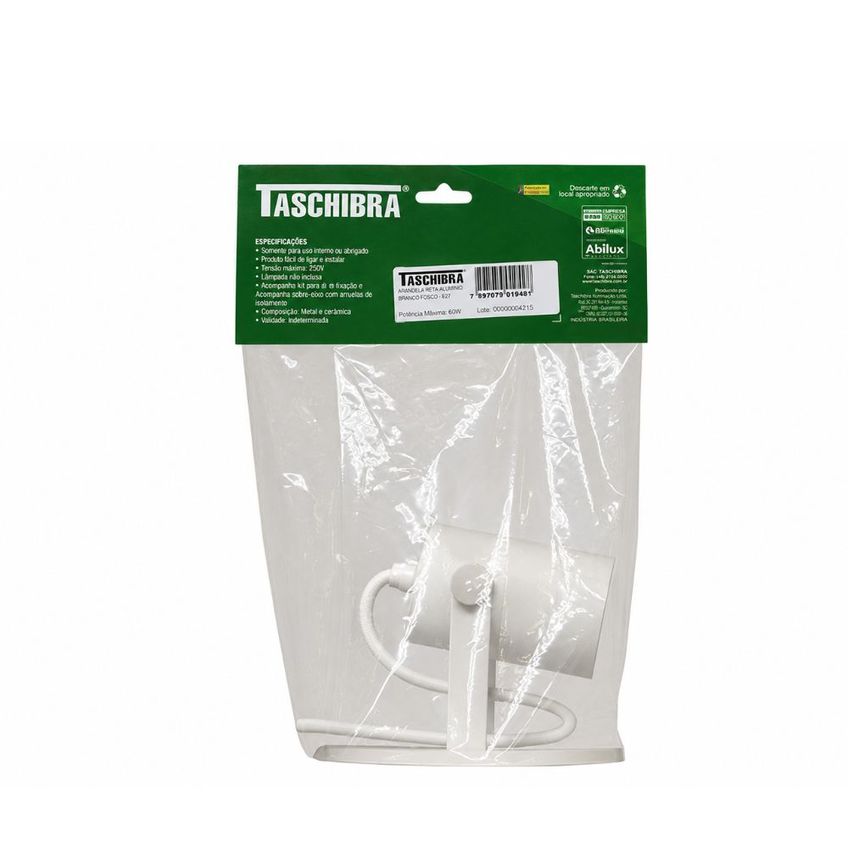 Spot De Sobrepor Direcionável Taschibra Cannon Compatível Lâmpada Mr16 Gu10 Teto Parede Decorativa Branco Alumínio - imagem 3