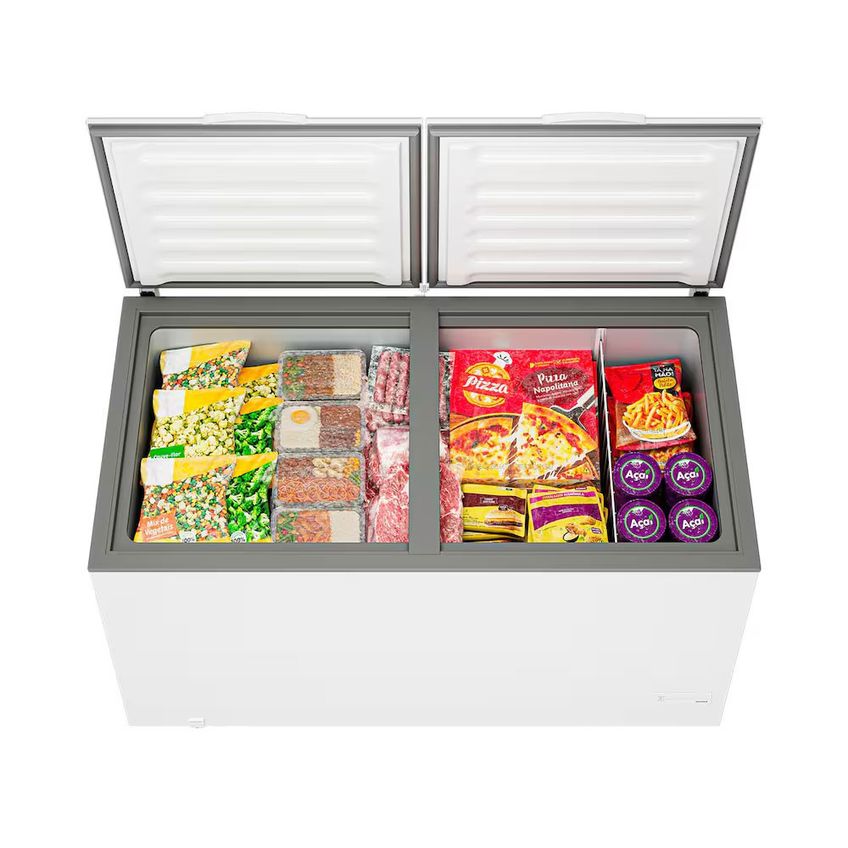 Freezer Horizontal Consul CHB53MB 528L Branco Inverter 2 Portas Super Frio - imagem 5