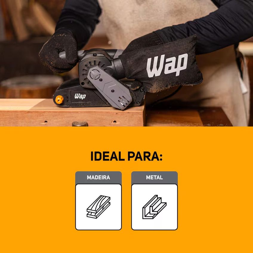 Lixadeira De Cinta WF LC01 Com Trava De Uso Contínuo WAP - imagem 5
