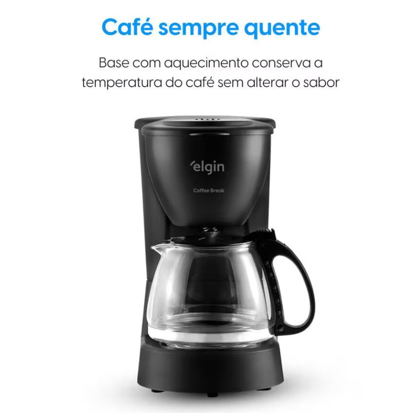 Cafeteira Elétrica 650W Filtro Permanente 15 Xícaras Elgin - imagem 3