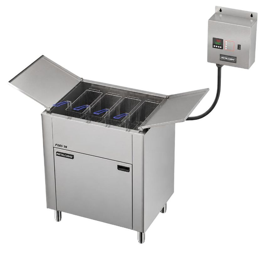 Fritador Elétrico Industrial Somente Óleo 75 Litros 18000w 380t Foei 75 Metalcubas 24890 - imagem 5