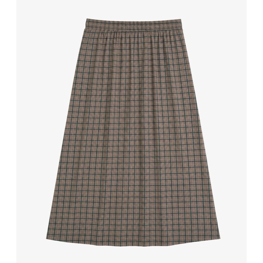 Saia Midi Plus Size Infinita Cor Marrom Plus G2 - imagem 4