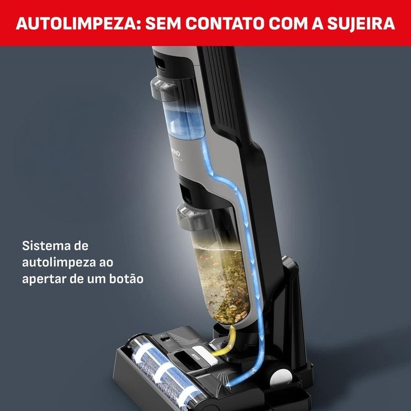 Aspirador E Limpadora De Pisos Sem Fio Arno X-clean 4 Lxc4 Bivolt - imagem 5
