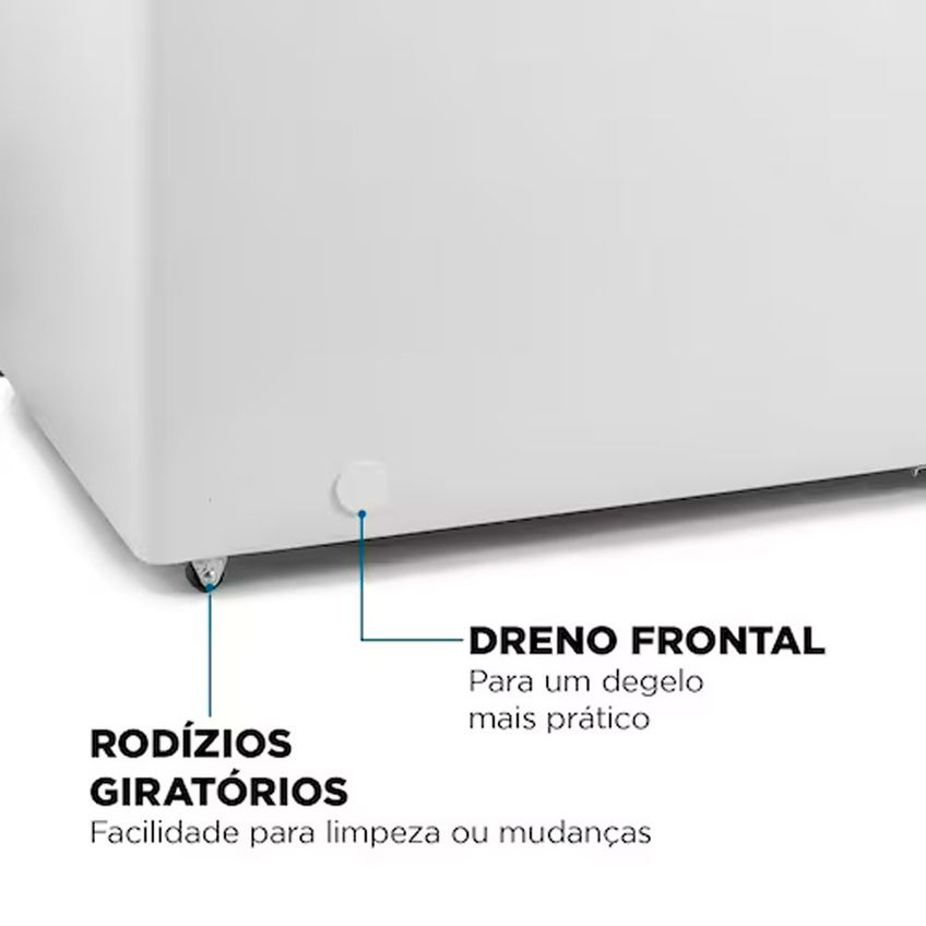 Freezer Horizontal Fhz-01-w320 308 Litros 2 Em 1 Controle De Temperatura Função Turbo Mondial - imagem 5