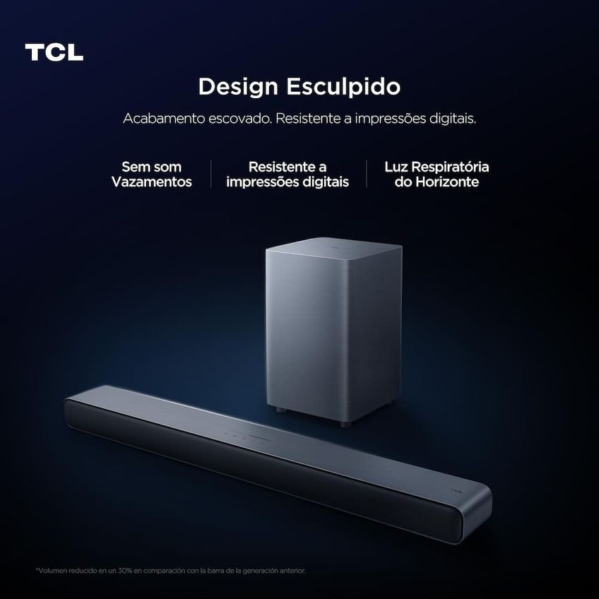 Soundbar TCL S55H 220W Bluetooth Canais 2.1 - imagem 3
