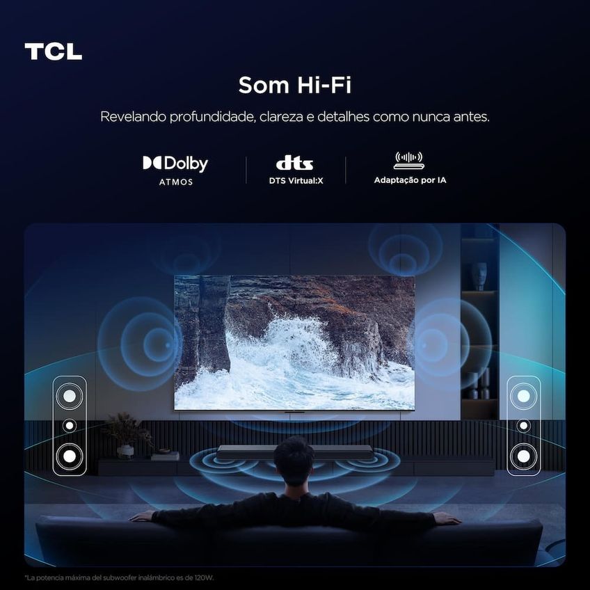 Soundbar TCL S55H 220W Bluetooth Canais 2.1 - imagem 4