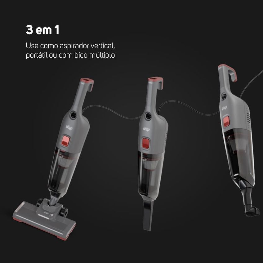 Aspirador De Pó Vertical Power Speed Max 1600W Wap - imagem 3