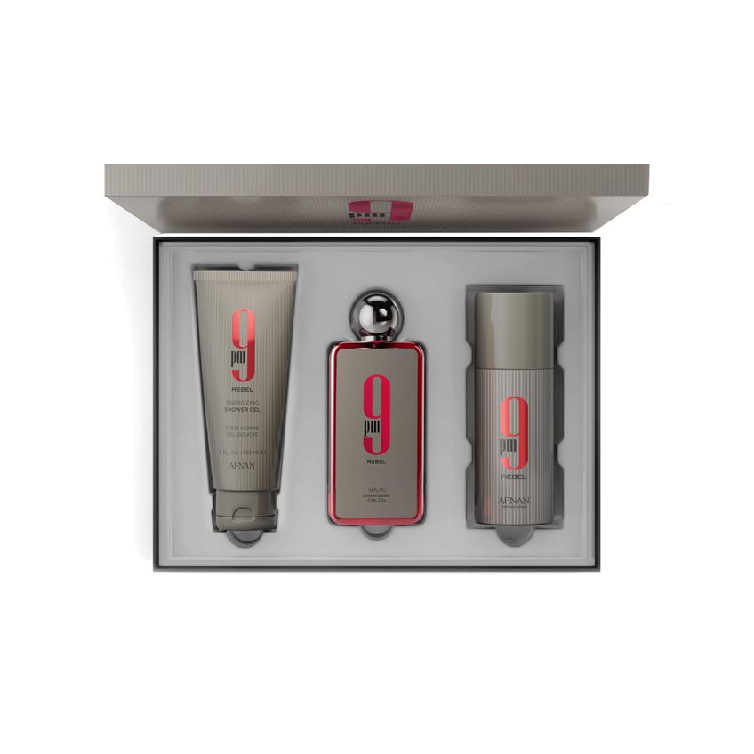 Kit Presente Perfume Afnan 9 Pm Rebel 100ml Edp 150ml - imagem 3