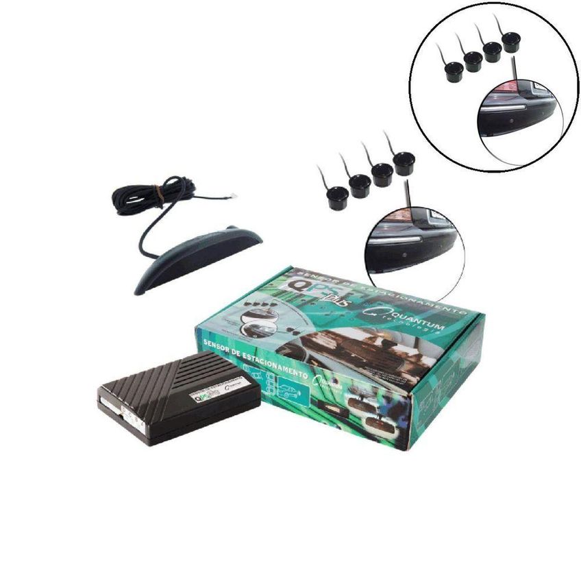 Sensor De Estacionamento Traseiro Qps Plus4004 Com Indicação Sonora E Visual Quantum - imagem 3