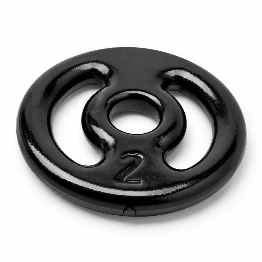 Anilha Revestida 2kg Com Revestimento Em PVC Iniciativa Fitness - imagem 3