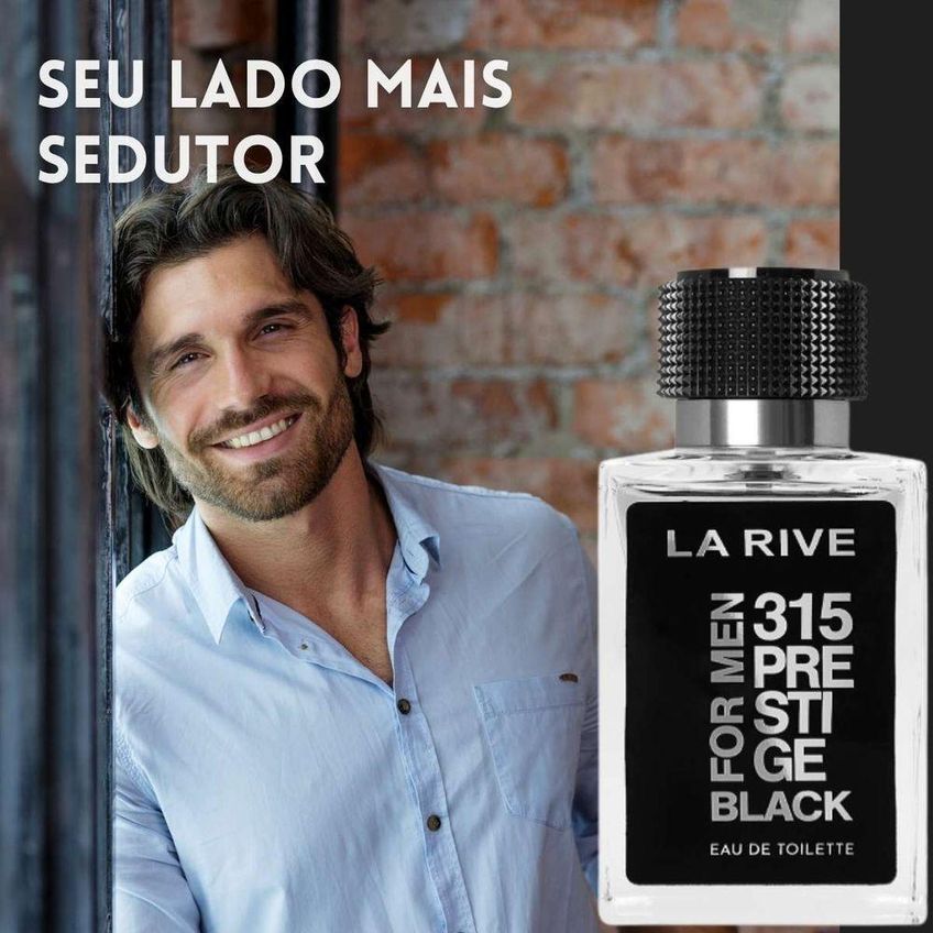 Perfume 315 Prestige Black Masculino Eau De Toilette 100ml La Rive - imagem 2