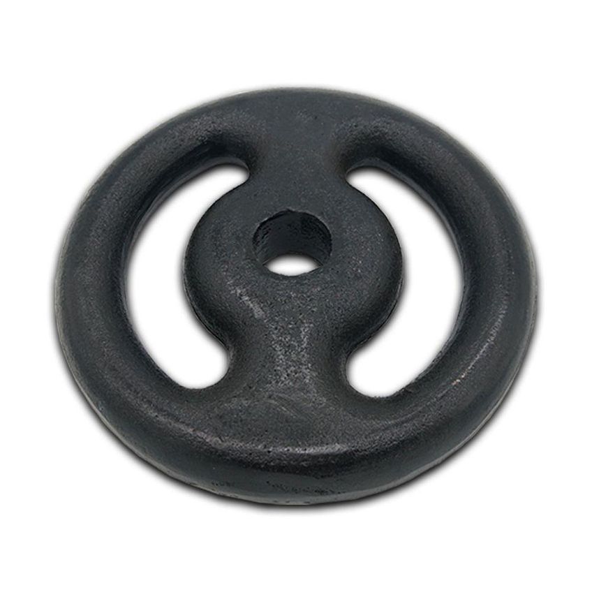 Anilha Pintada 5kg Resistente Versátil Pintura Preta Iniciativa Fitness - imagem 2