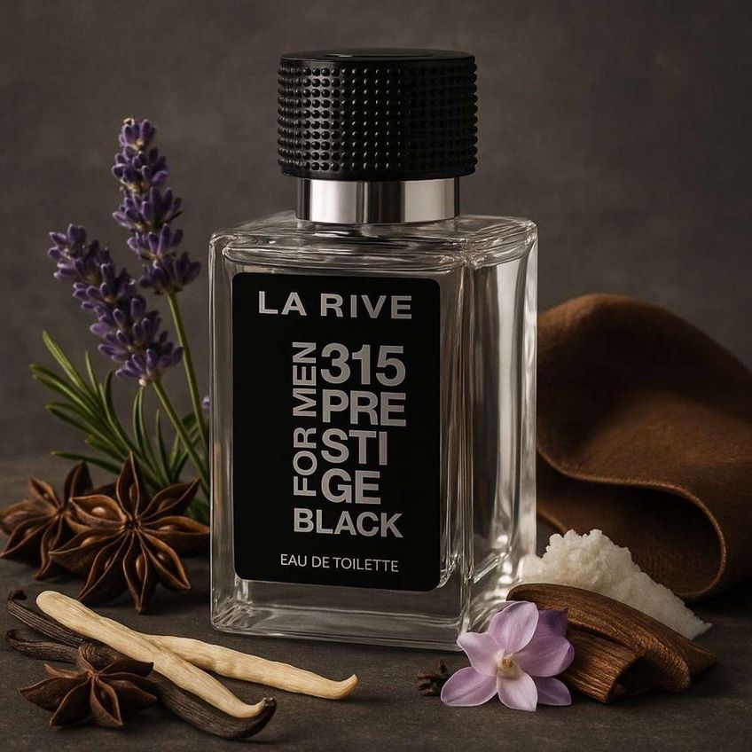 Perfume 315 Prestige Black Masculino Eau De Toilette 100ml La Rive - imagem 4