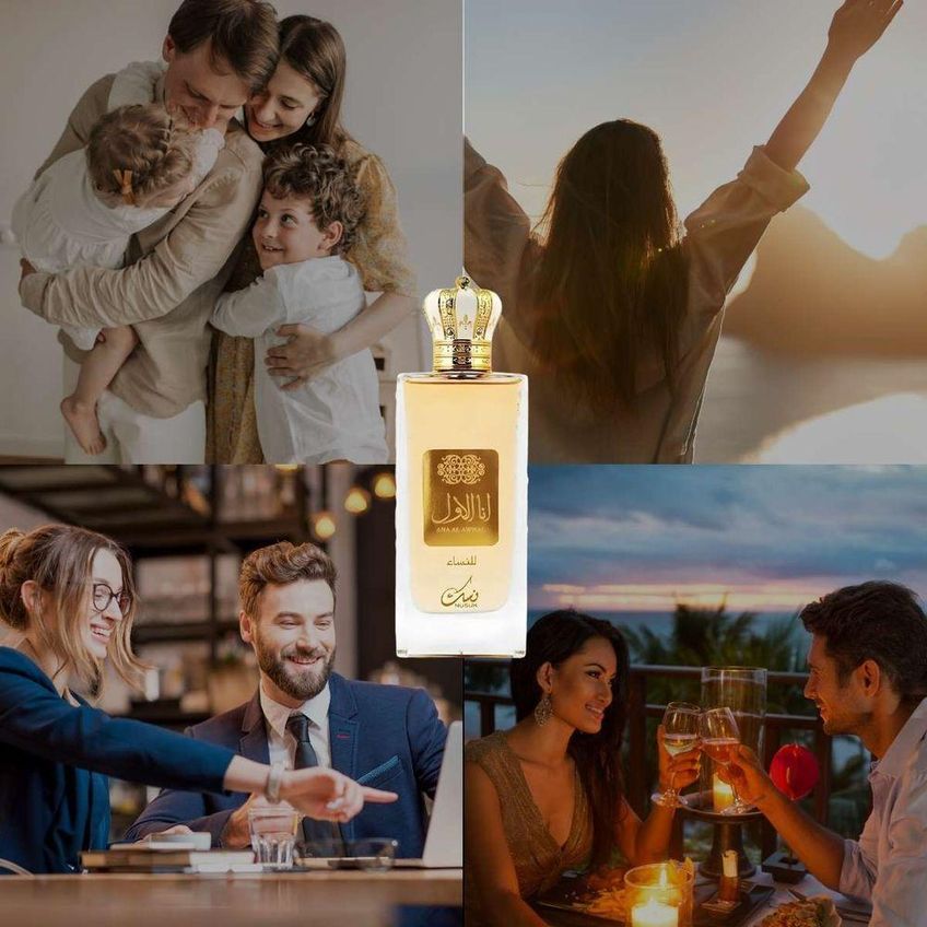 Perfume Ana Al Awwal Golden Feminino Eau De Parfum 100ml Nusuk - imagem 4