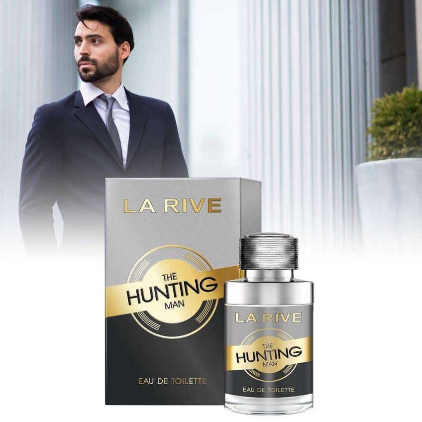 Perfume The Hunting Man Masculino Eau De Toilette 75ml La Rive Aromático Amadeirado - imagem 4