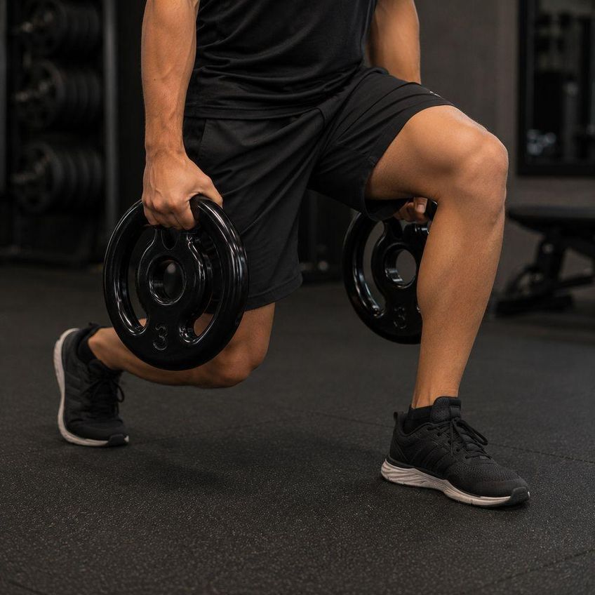 Anilha Revestida 3kg Com Revestimento Em Pvc Iniciativa Fitness 3kg - imagem 4