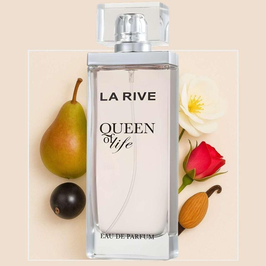 Perfume Queen Of Life Feminino Eau De Parfum Floral Frutado 75ml La Rive - imagem 5
