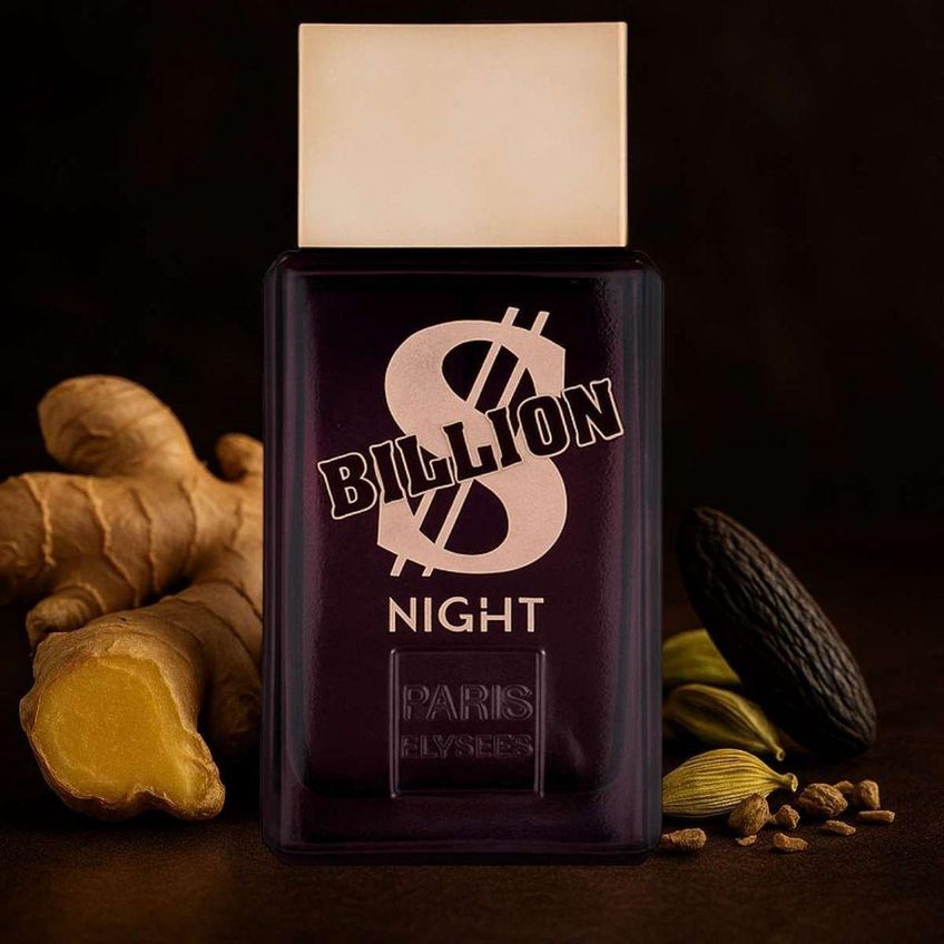 Perfume Paris Elysees Billion Night Masculino EDT Amadeirado Especiado 100ml - imagem 5