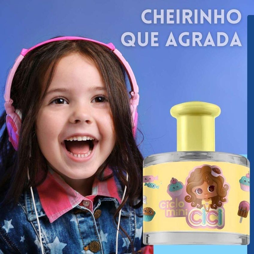 Colônia Mini Cici Mel Fragrância Doce E Delicada Mel Ciclo Cosméticos 100ml - imagem 3