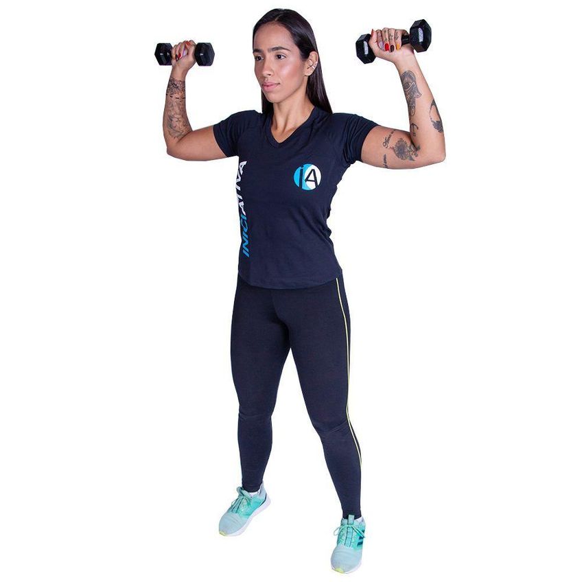 Halter Sextavado 3kg Pintado Cabo Anatômico Preto Iniciativa Fitness - imagem 4