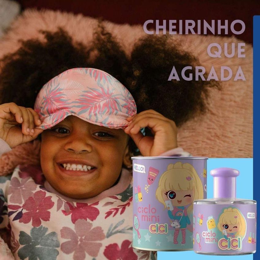 Colônia Cici Bela Infantil Feminino Desodorante Colônia Floral Frutal 100ml - imagem 3