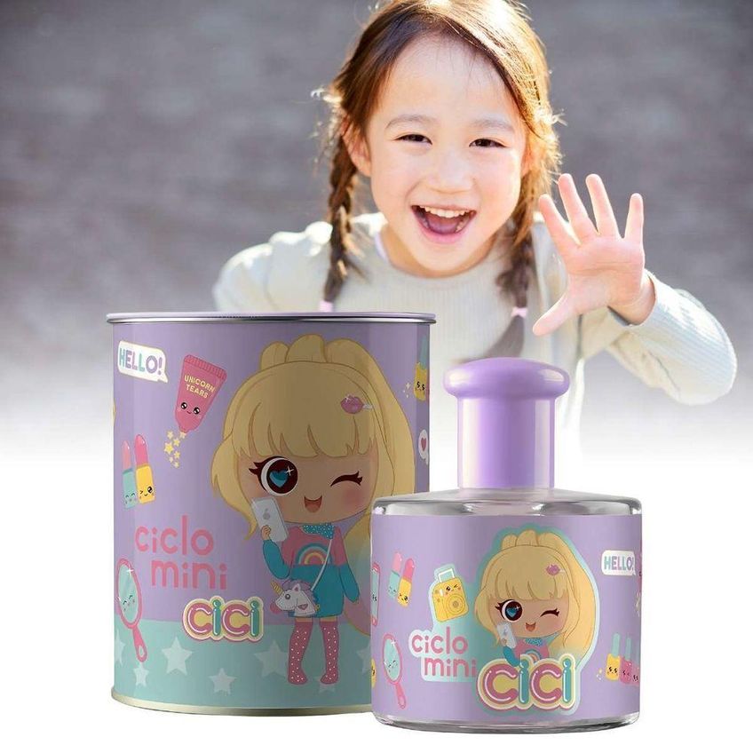 Colônia Cici Bela Infantil Feminino Desodorante Colônia Floral Frutal 100ml - imagem 5