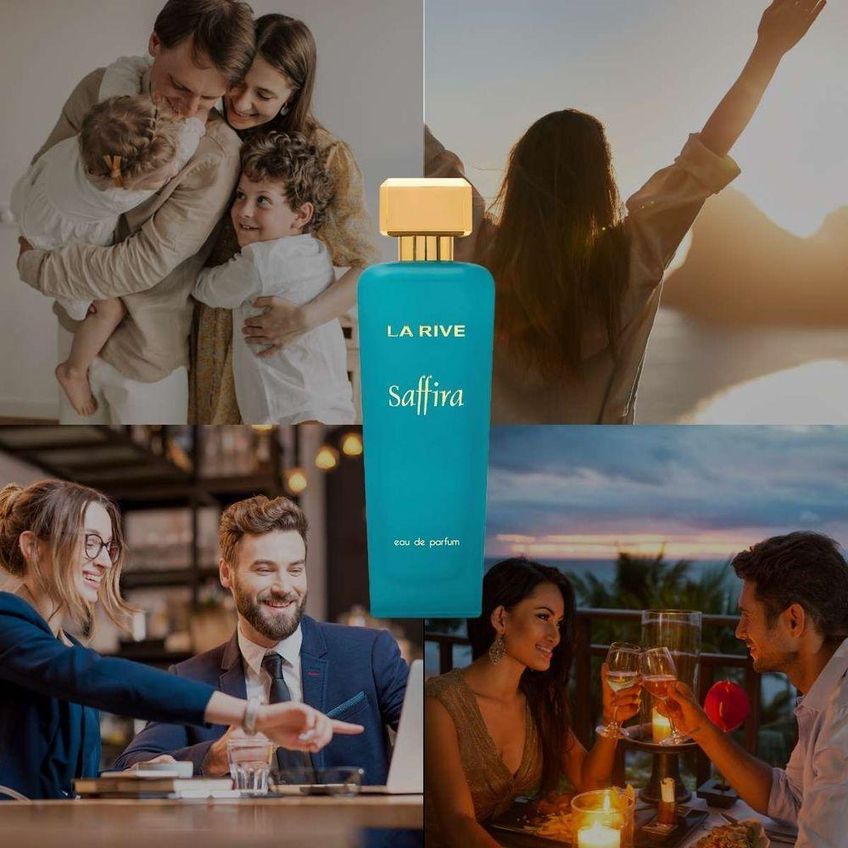 Perfume Saffira Feminino Eau De Parfum Floral Âmbar 90ml - imagem 4