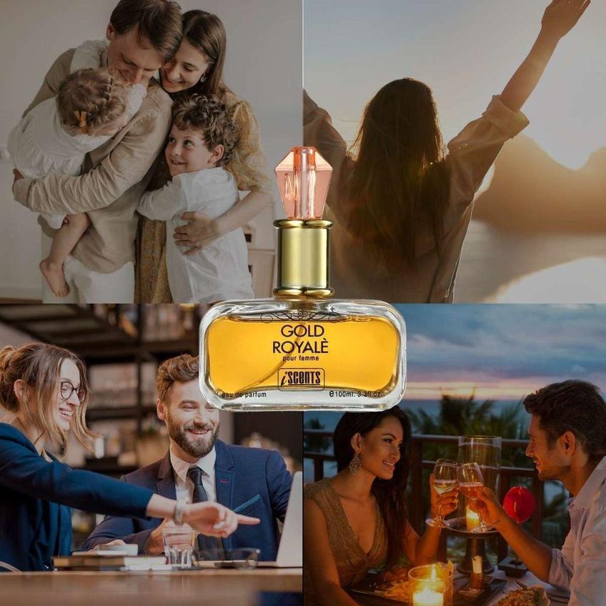 Perfume I Scents Gold Royale Feminino Eau De Parfum 100ml - imagem 3