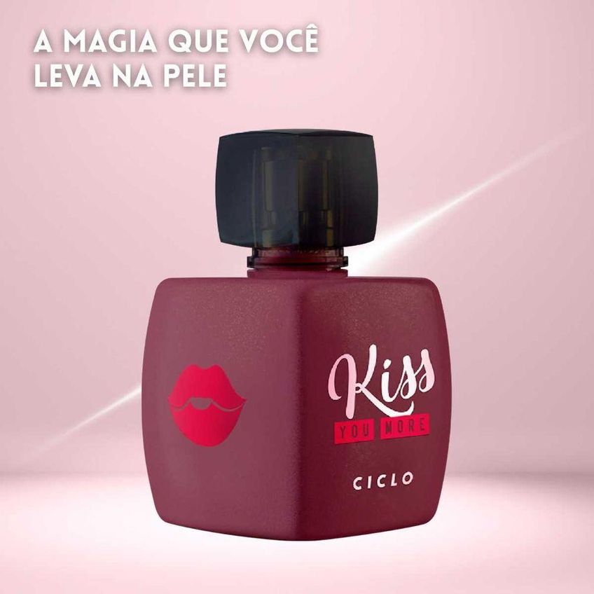Colônia Kiss Me More Feminina Desodorante Colônia Oriental Floral Chipre 100ml - imagem 3