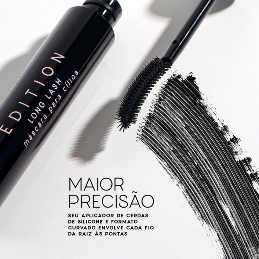 Máscara De Cílios Edition Long Lash Com Alongamento Preto Oceane 6g - imagem 4