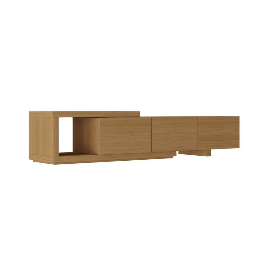 Rack Extensível Para TV Até 50 Polegadas 195cm Aruá Cabecasa Madeiraoriginals Marrom Jatobá Jatoba - imagem 3