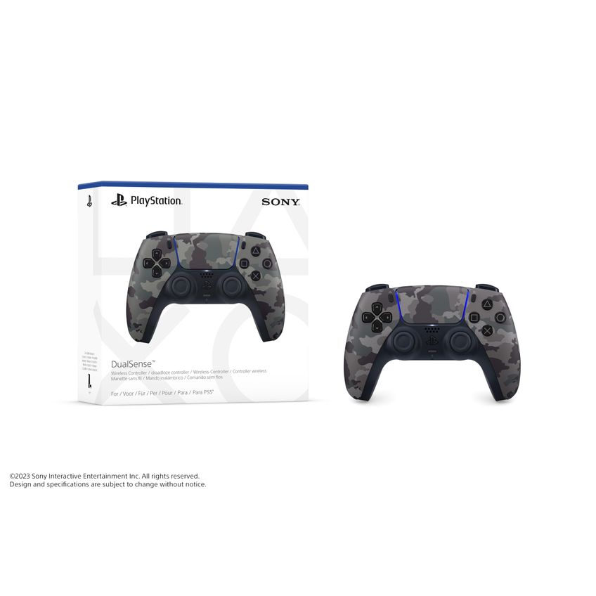 Controle Sem Fio Playstation Dualsense Cinza Camuflado - imagem 3