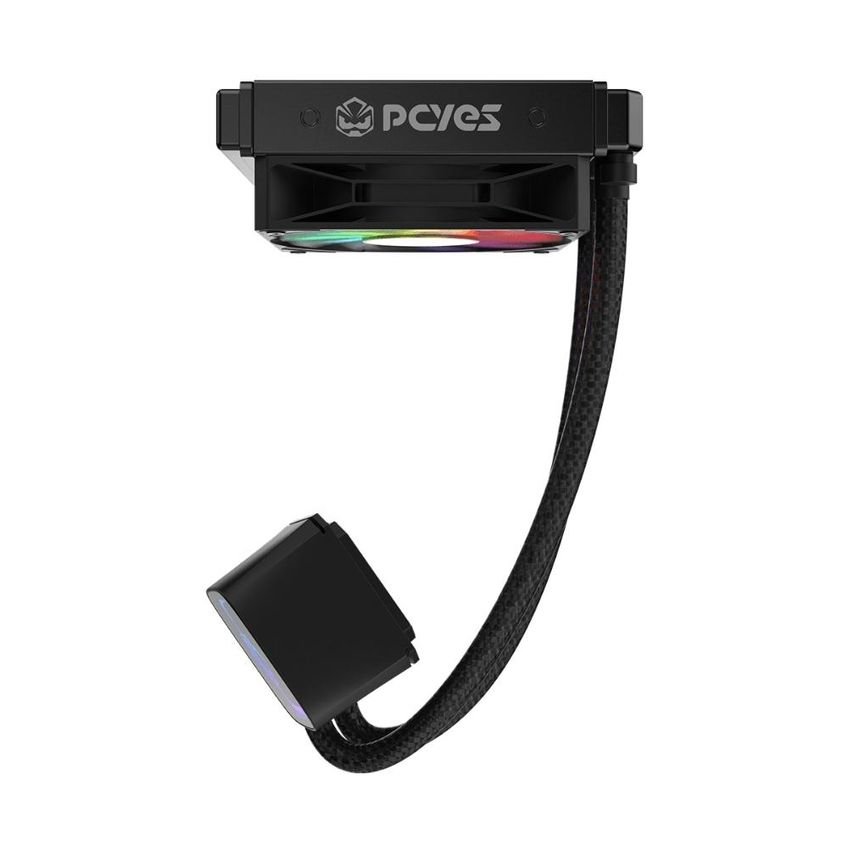 Water Cooler Pcyes Tundra Black Vulcan Argb 120mm Intel Amd - imagem 3
