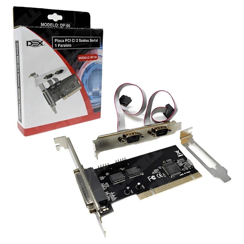 Placa Externa PCI Com 2 Seriais E 1 Paralela Dex DP-06 - imagem 5