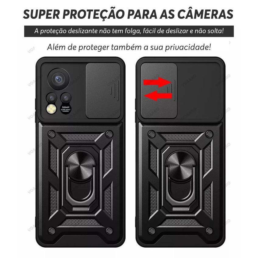 Capa Militar P/ Infinix Hot 11s Capinha Case Protetora Anti Impacto Queda Armadura Resistente - imagem 3