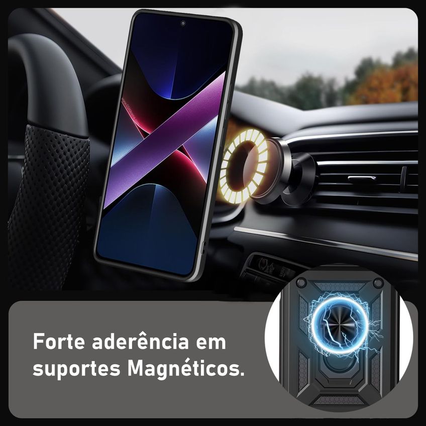 Capa Militar P/ Xiaomi 17 Normal Capinha Case Protetora Anti Impacto Queda Armadura Resistente - imagem 4