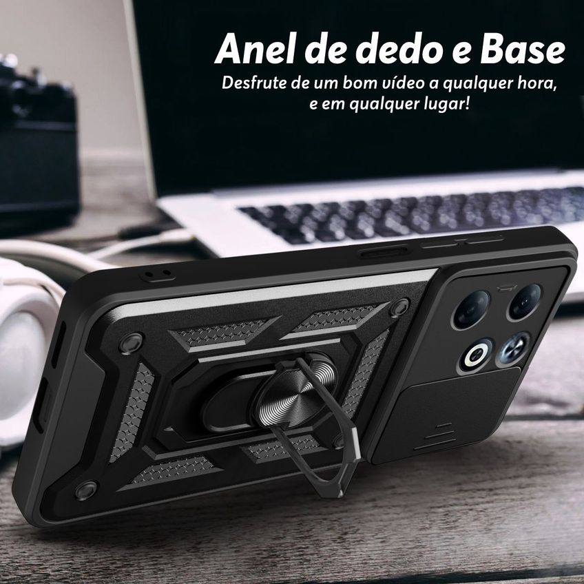 Capa Militar P/ Infinix Smart 8 Plus Capinha Case Protetora Anti Impacto Queda Armadura Resistente - imagem 4
