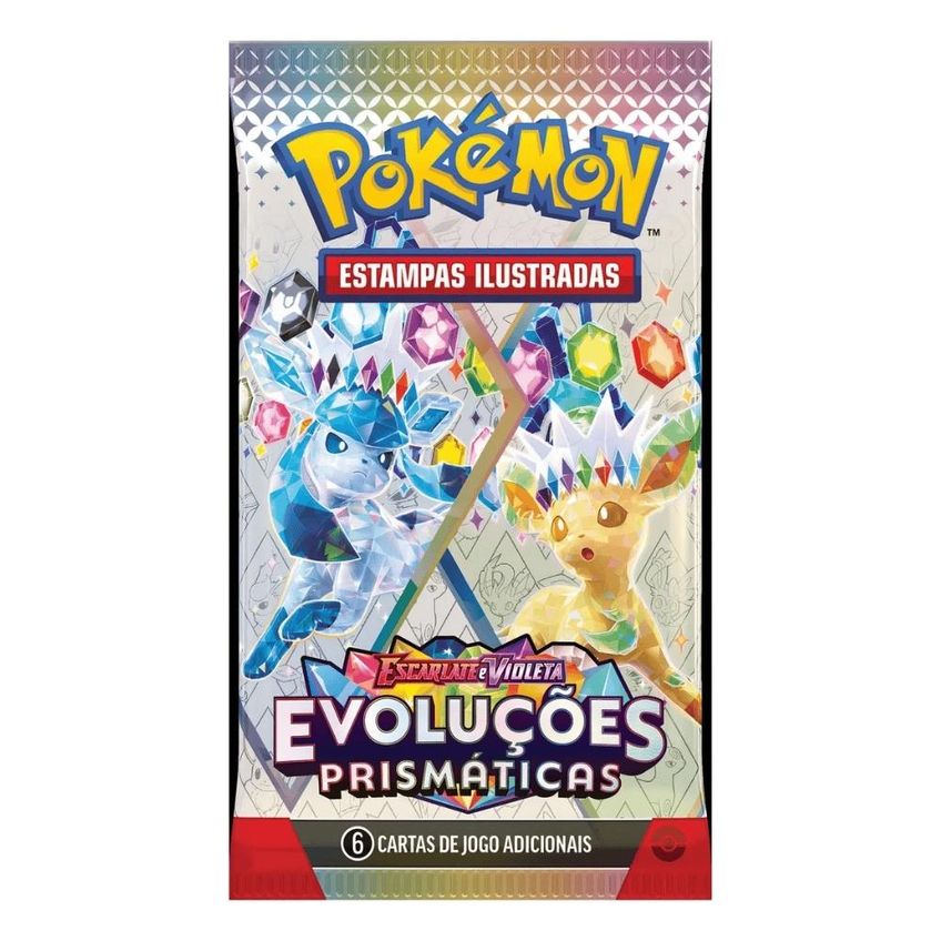 Blister Pokémon Triplo Evoluções Prismáticas Leafeon 19 Cartas - imagem 3