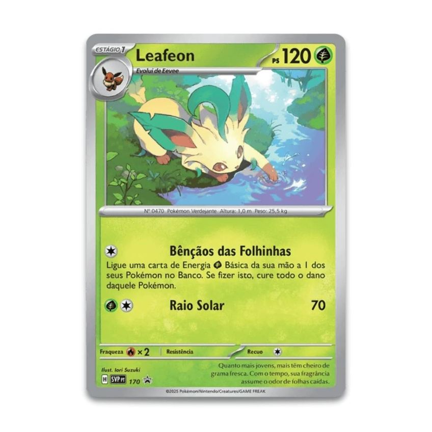 Blister Pokémon Triplo Evoluções Prismáticas Leafeon 19 Cartas - imagem 4