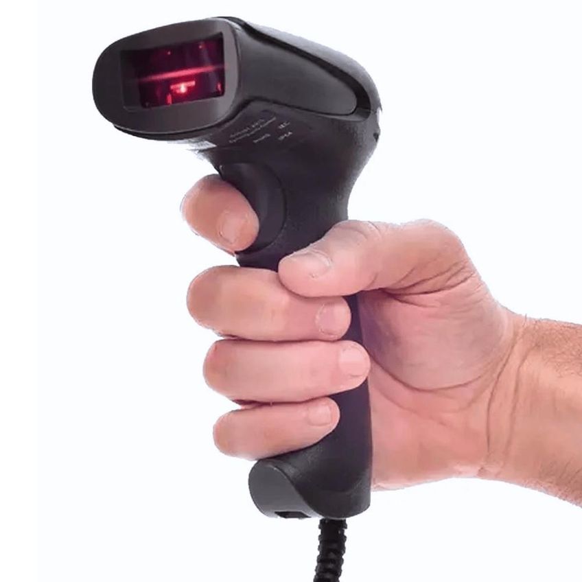 Leitor Código De Barras 2d Com Fio Usb Kp-1027 Knup Preto - imagem 3