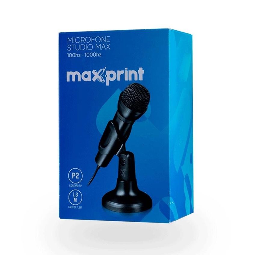 Microfone Studio Max 100hz 1000hz 1,3m 60000052 Maxprint - imagem 3